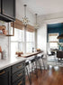 Industrial Moravian Star Pendant Light with Seeded Glass 15 Inches